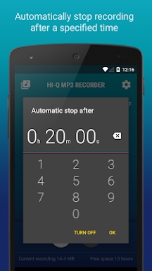 Hi-Q MP3 Voice Recorder (Demo) screenshots