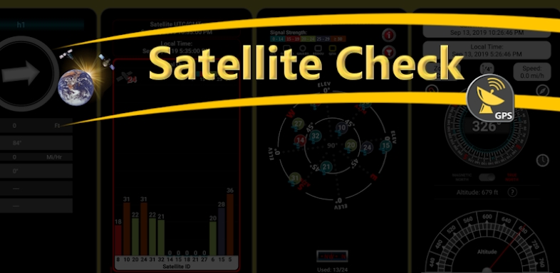 Satellite Check: GPS Tools screenshots