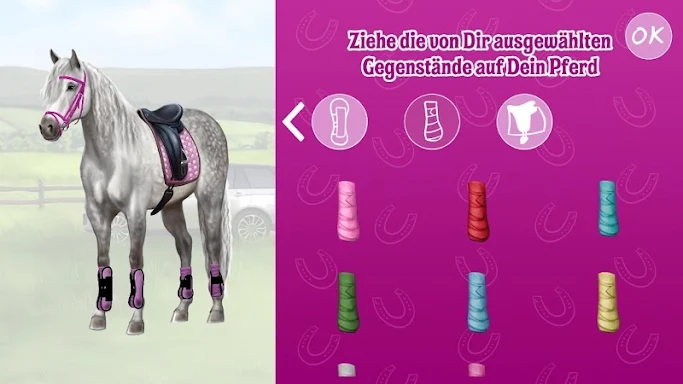 Horse and rider dressing fun screenshots