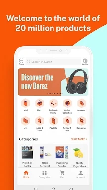 Daraz Online Shopping App screenshots
