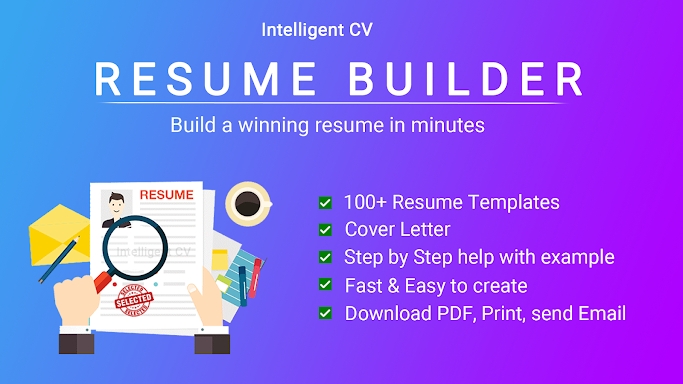 Resume Builder App, CV maker screenshots