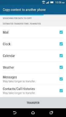 HTC Transfer Tool screenshots
