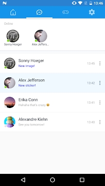 Messenger screenshots