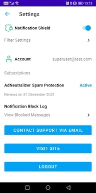 AdNeutralizer Spam Protection screenshots
