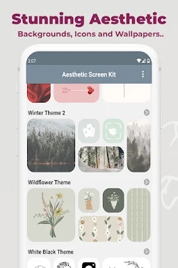 Aesthetic Icons Widgets Themes screenshots