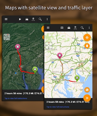 Driving Route Finder™ screenshots