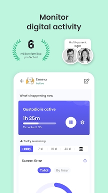 Qustodio Parental Control App screenshots