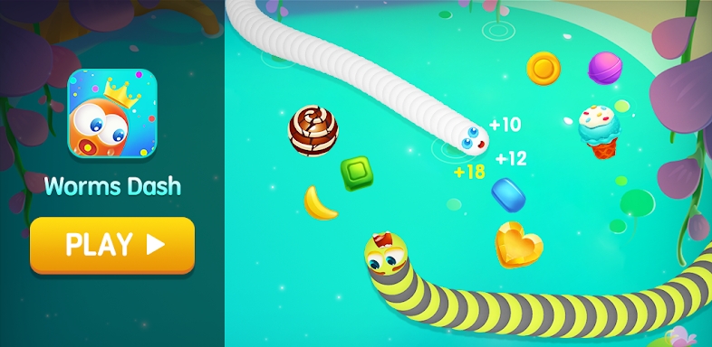 Worms Dash.io - snake zone screenshots