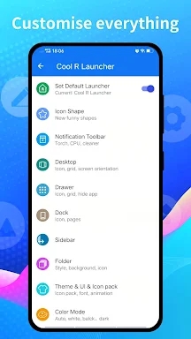 Cool R Launcher for Android 11 screenshots