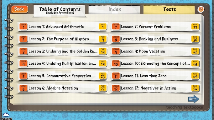 TT Algebra 1 screenshots