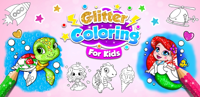Mermaid coloring for kids screenshots