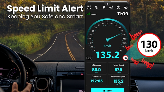 Speedometer GPS HUD - Odometer screenshots