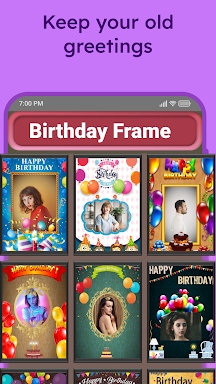 Birthday Photo Frame Maker screenshots