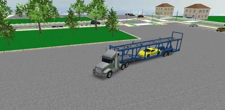 3D Car transport trailer truck screenshots