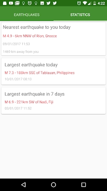 3D Earthquakes Map & Volcanoes screenshots