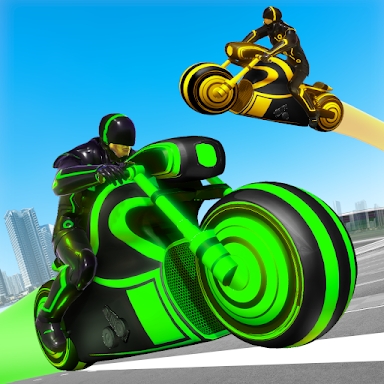 Light Bike Stunt Racing Game screenshots