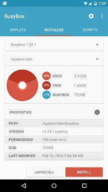 BusyBox for Android screenshots