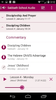 Sabbath School Audio Quarterly screenshots