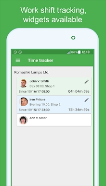 Green Timesheet - shift work l screenshots