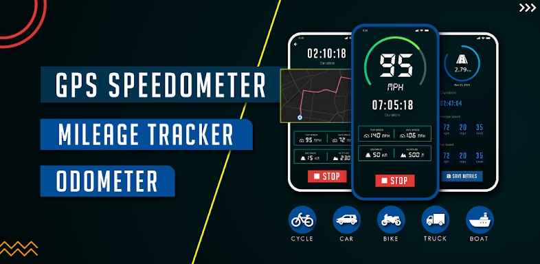 GPS Speedometer, Odometer screenshots