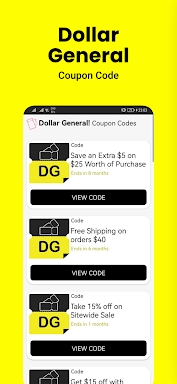 Dollar General Coupon screenshots