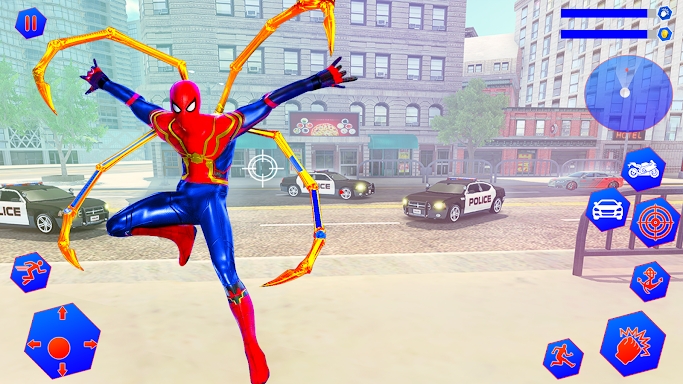 Spider hero- rope spider game screenshots