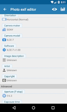 Photo Exif Editor - Metadata screenshots