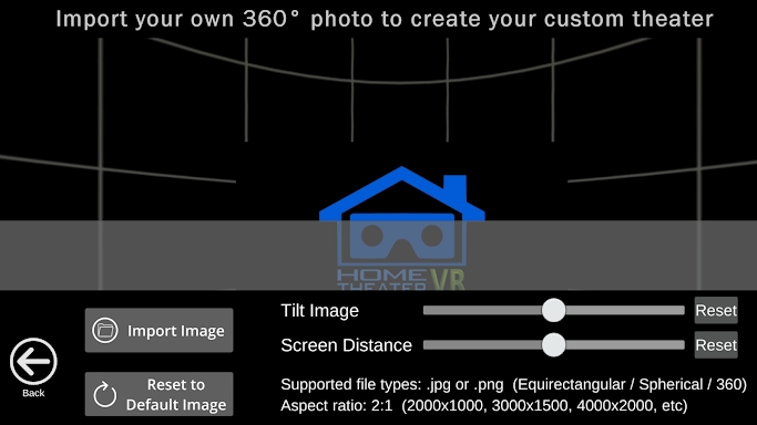 Home Theater VR screenshots
