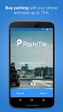 INRIX ParkMe screenshots