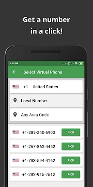 Wabi - Virtual Phone Number screenshots