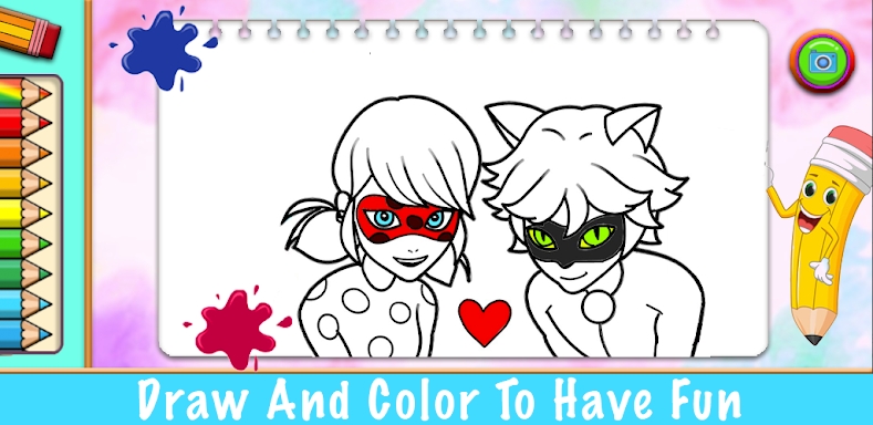 LadyBug Coloring princess Game screenshots