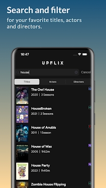 Upflix - Streaming Guide screenshots