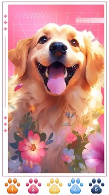 Dog Coloring, Color by number screenshots