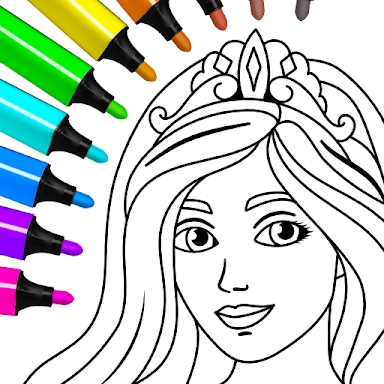 Princess Coloring Game screenshots