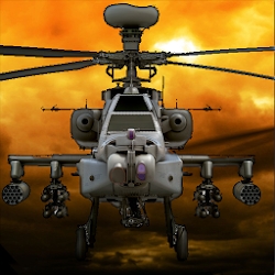 Combat helicopter 3D flight