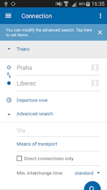 Czech Public Transport IDOS screenshots