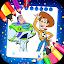 Toy Story coloring cartoon book icon