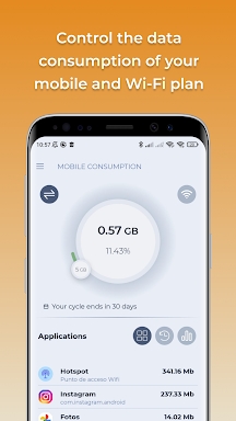 Mobile Data Consumption screenshots