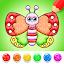 Butterfly Coloring Glitter icon