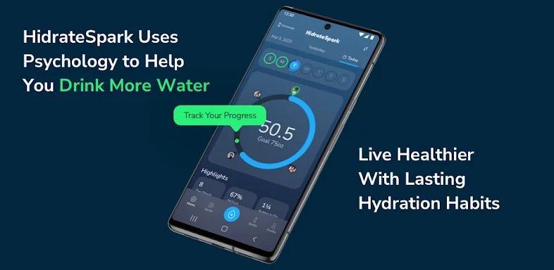 HidrateSpark Water Tracker screenshots