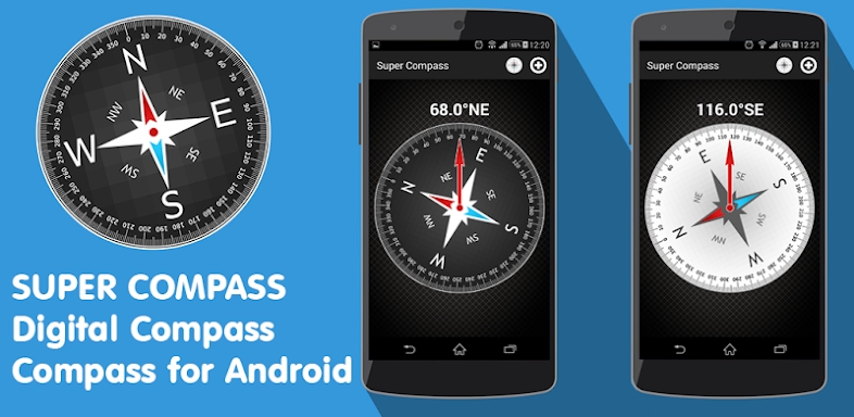 Compass for Android App Simple screenshots