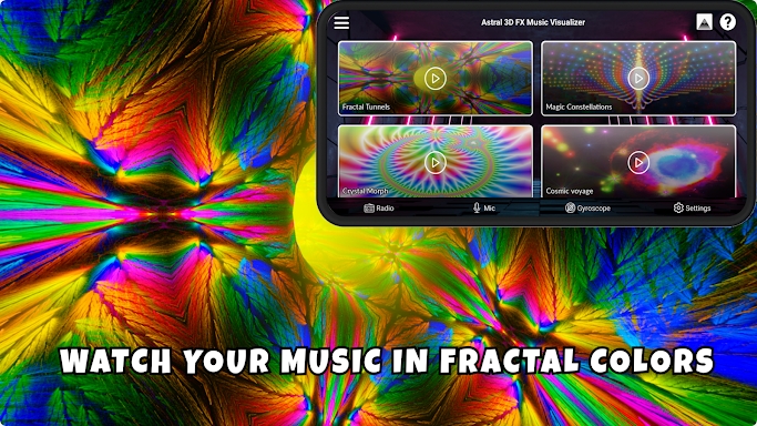 Astral 3D FX Music Visualizer screenshots