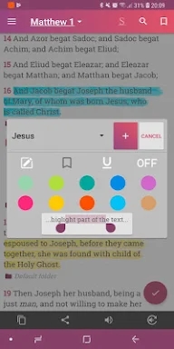 KJV Bible with Strong's screenshots