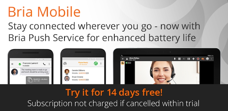 Bria Mobile: VoIP Softphone screenshots