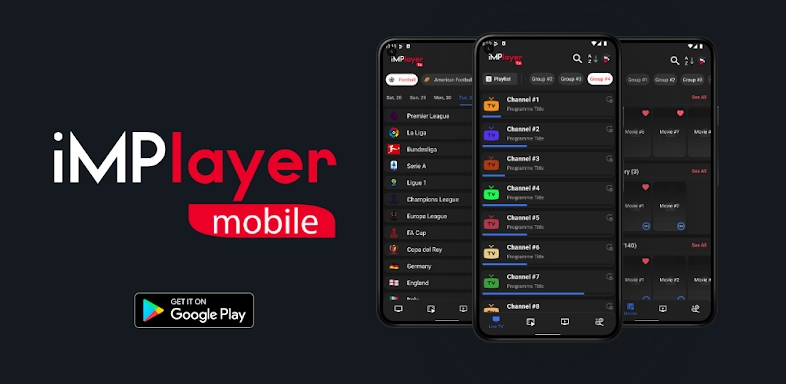 iMPlayer Mobile IPTV Player screenshots