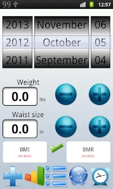 Weight Diary screenshots