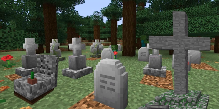 Gravestone Mod for Minecraft screenshots