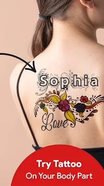 Stylish Fonts Tattoo on Body screenshots