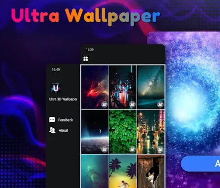 Ultra 3D Wallpaper screenshots