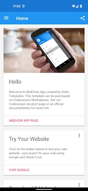 WebView App screenshots